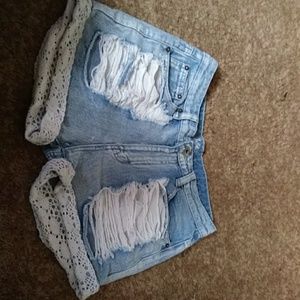 High waisted shorts